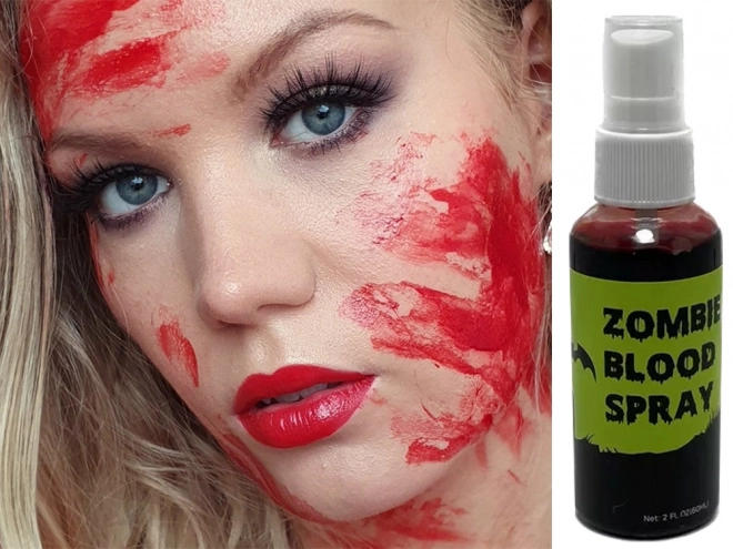 Spray d'Halloween avec faux sang
