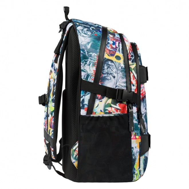 BAAGL 3 SET Skate Batman Comics : sac à dos, trousse, sac
