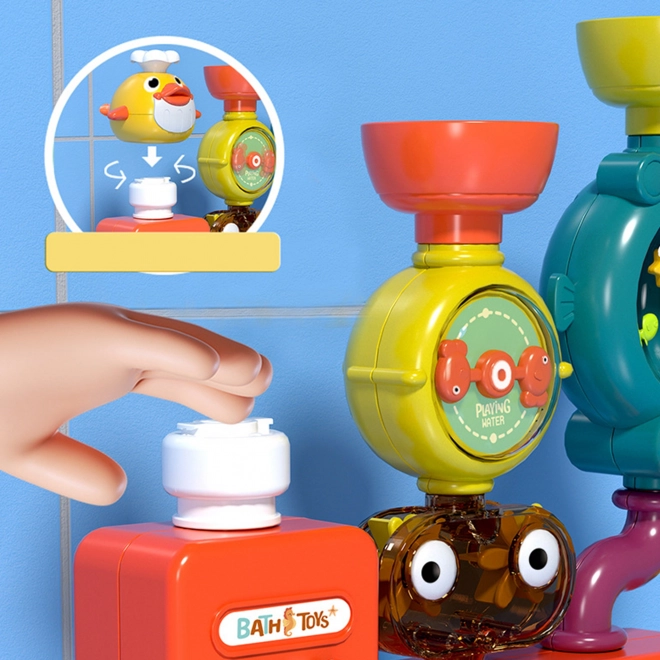 Woopie jouet de bain avec moulin rotatif et gobelets de versement