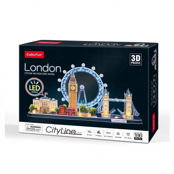 3D puzzle City line - Londres avec LED