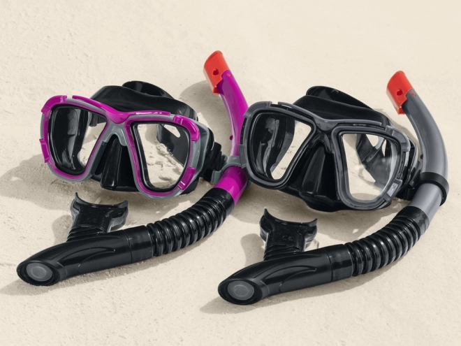 Bestway Ensemble de snorkeling pour enfants et adultes – Rouge