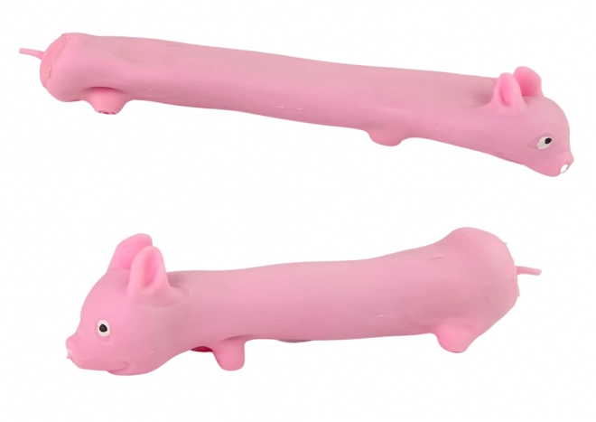 Jouet élastique rose squishy cochon