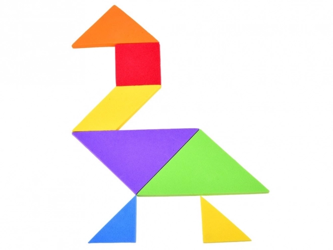 Tangram coloré en mousse douce