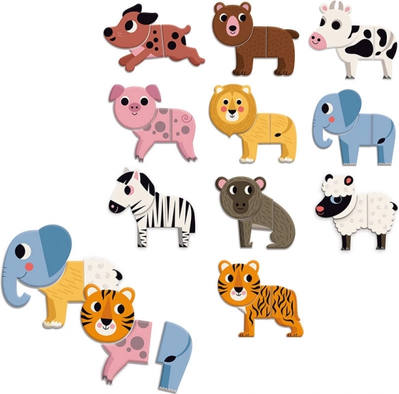 Vilac Aimants en Bois Animaux Amusants