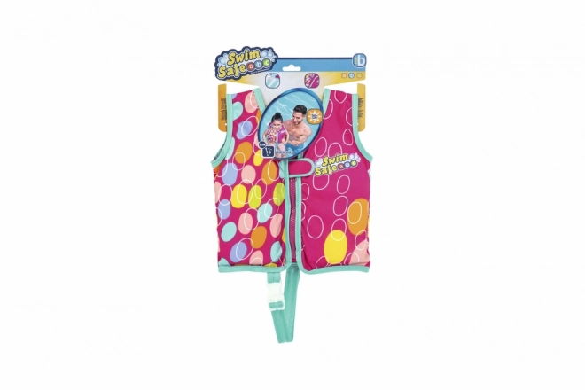 Gilet de natation rose pour enfants