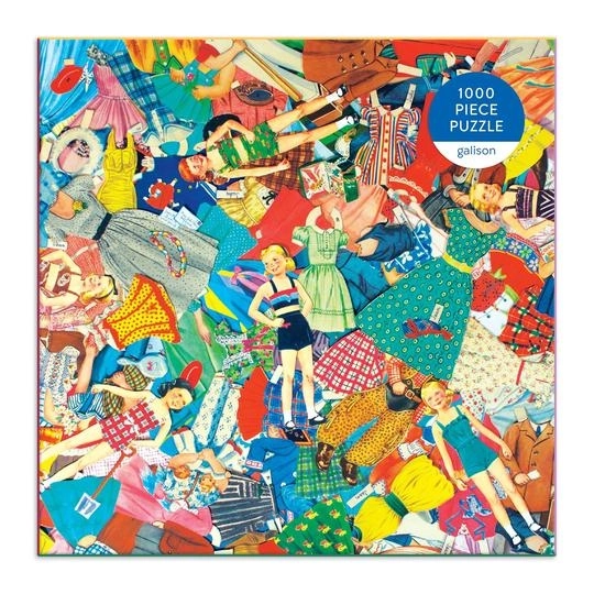 Puzzle Galison Poupées en Papier Vintage 1000 Pièces
