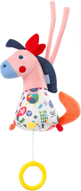 Cheval à bascule musical coloré pour enfants