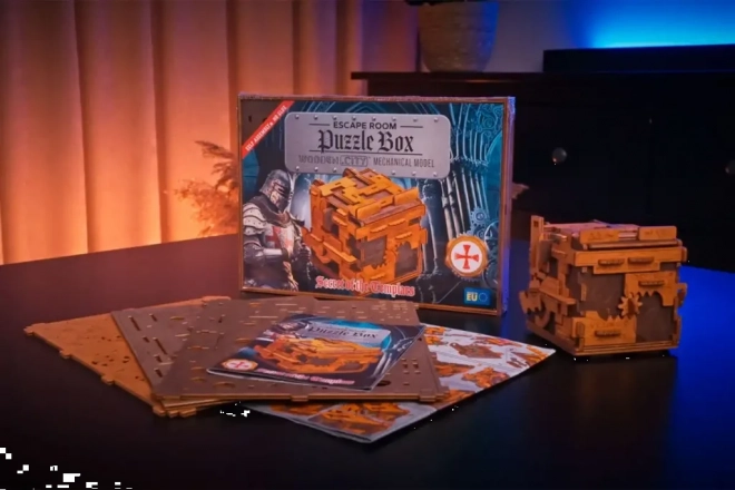 Boîte à énigmes en bois jeu d'évasion 149 pièces