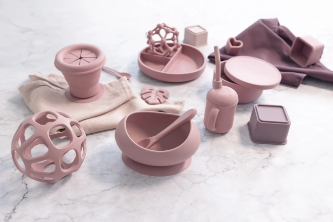 Tasse en silicone 2 en 1, Gris Colombe