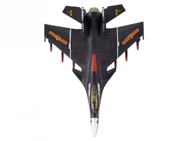 Modèle d'avion à propulsion par friction Gris Noir ou Jaune