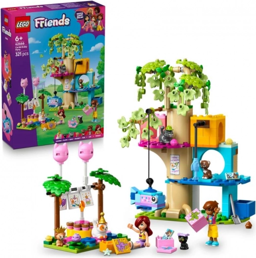 Lego Friends fête d’anniversaire des chats et cabane dans l’arbre