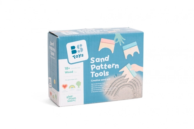 Outils en bois pour créer des motifs dans le sable - 3 pièces