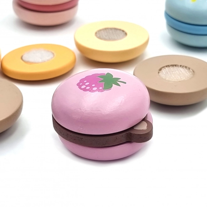 Macarons en bois