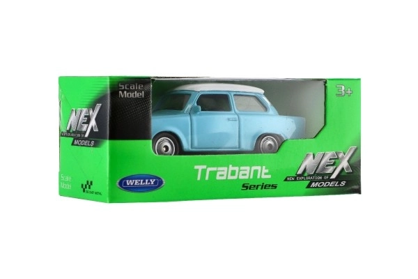 Auto Welly Trabant 1:60 métal 7cm roue libre en boîte
