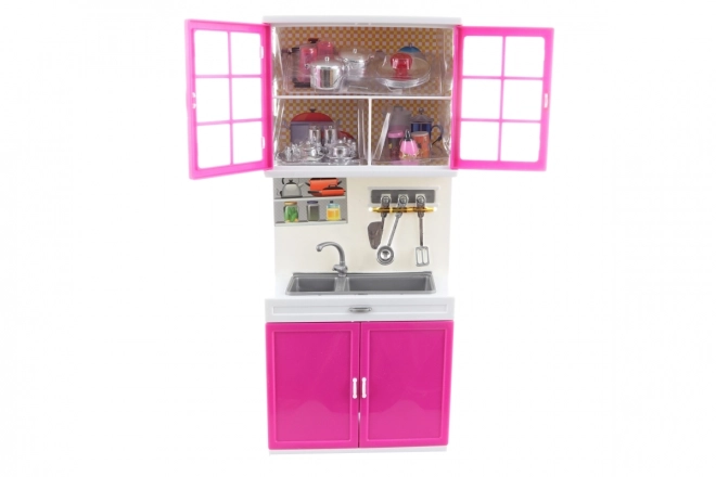 Ensemble de cuisine pour poupées à piles