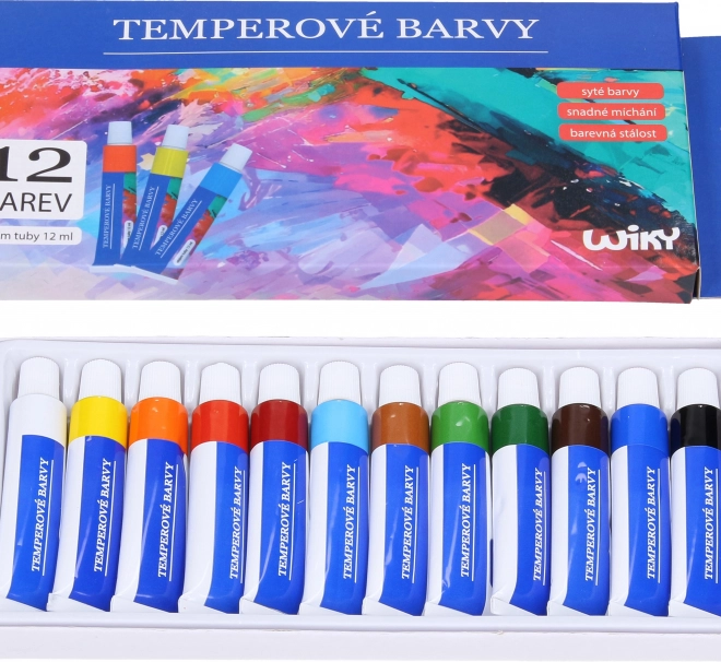 Gouaches en set métallique 12×12 ml