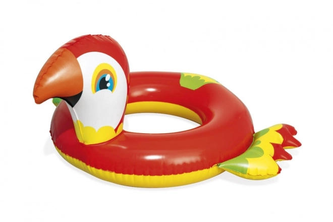 BESTWAY 84x76cm Bouée de Natation Enfant Perroquet Vinyl