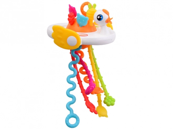 Hochet sensoriel avec motif cygne