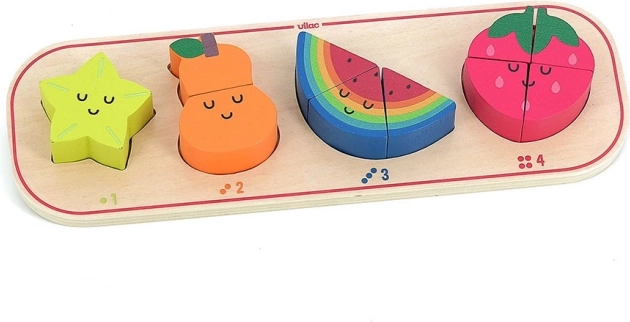 Puzzle à encastrer J’apprends à compter les fruits Sarah Betz