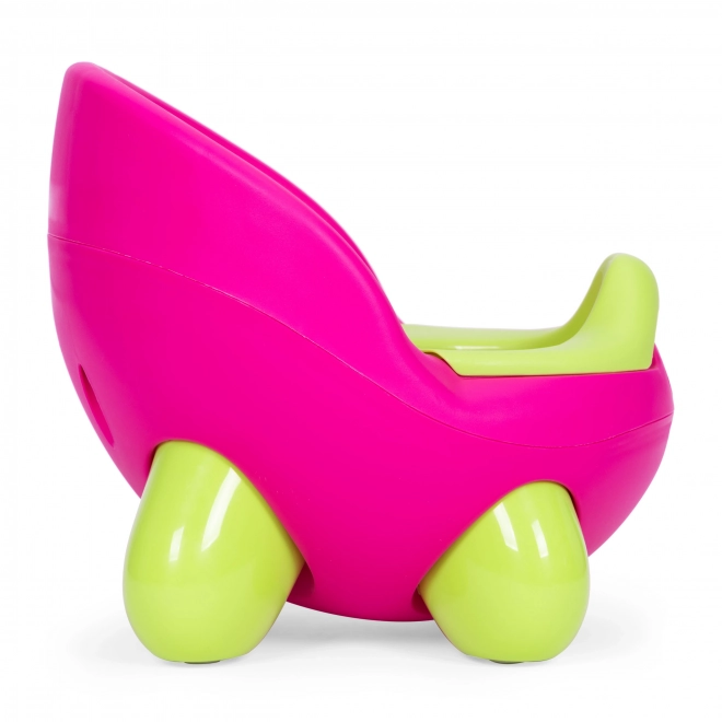 Pot pour enfants ECOTOYS rose-vert avec pieds antidérapants