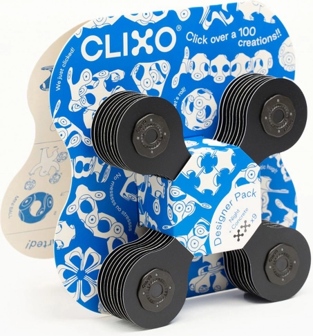 Blocs magnétiques Clixo Designer Pack, noir