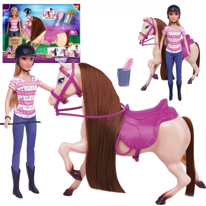 Woopie Royal set poupée ravissante avec cheval et accessoires