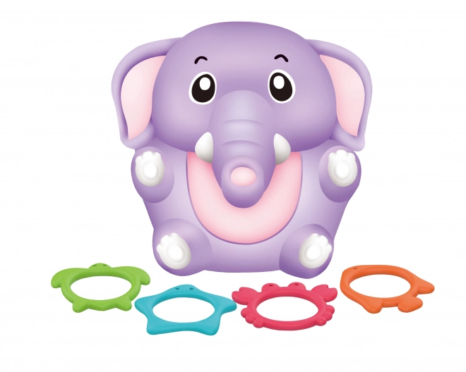 Éléphant avec anneaux pour le bain 13 cm