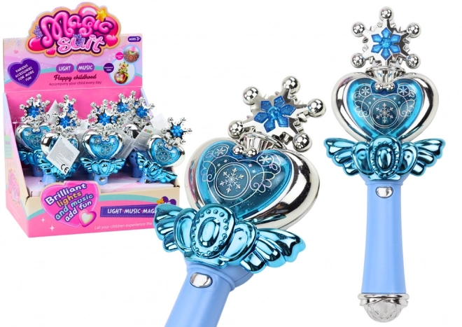 Baguette de princesse Lumières colorées Sons Bleu