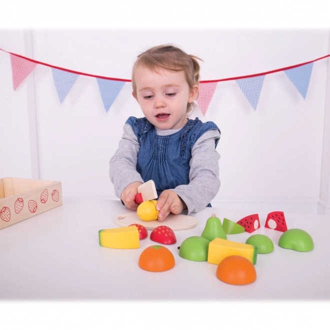 Bigjigs Toys Fruits à découper en boîte