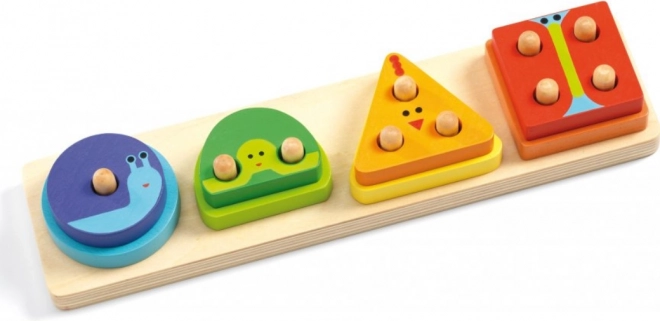 Djeco Puzzle - 1,2,3,4 Fondamentaux
