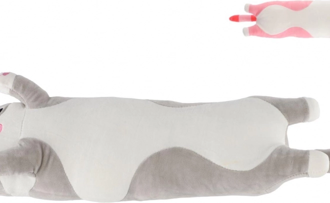 Jouet en peluche chat allongé