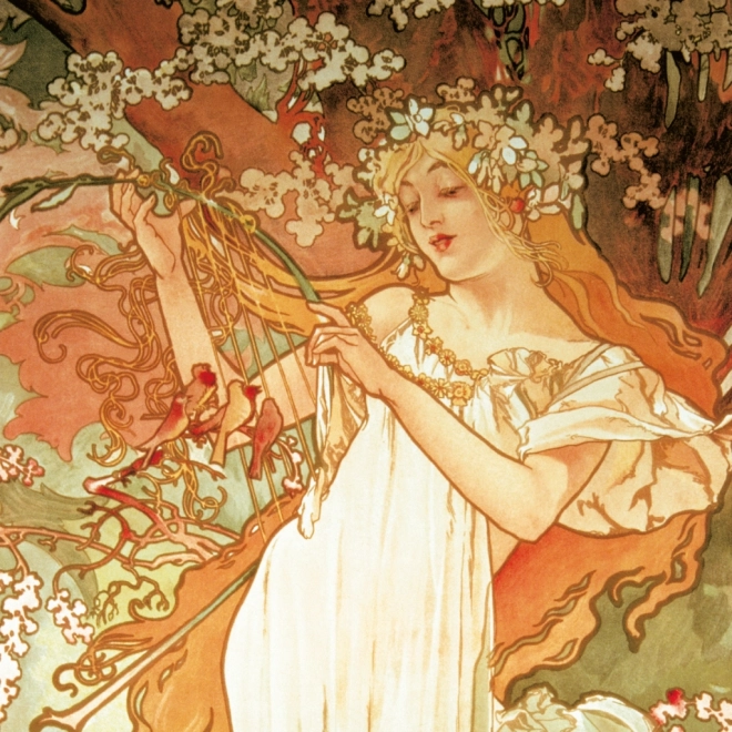 Calendrier de notes Alfons Mucha 2026