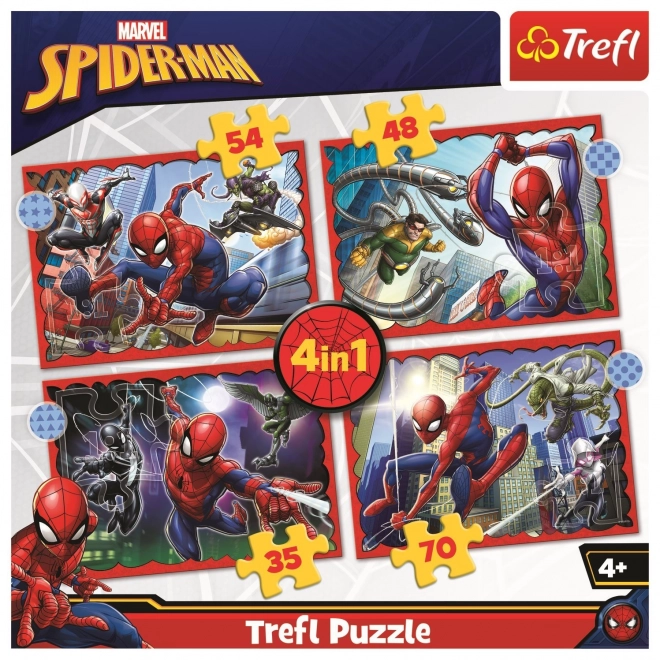 Puzzle 4v1 Héros Spider-Man