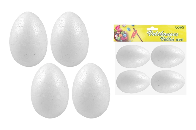 Œufs en polystyrène décoratifs 8 cm