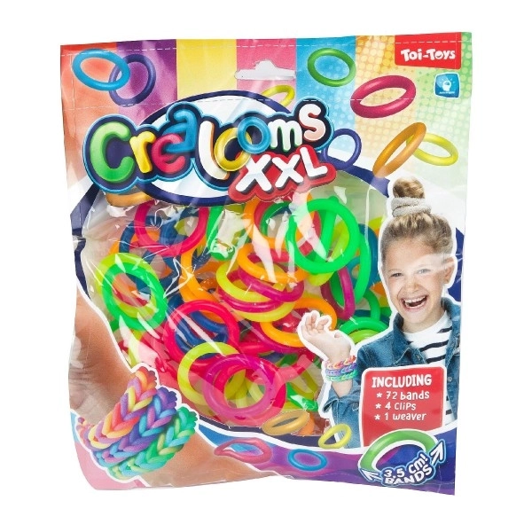 Fais ton propre bracelet - 72 élastiques + outils + métier à tisser pour bracelets en sachet