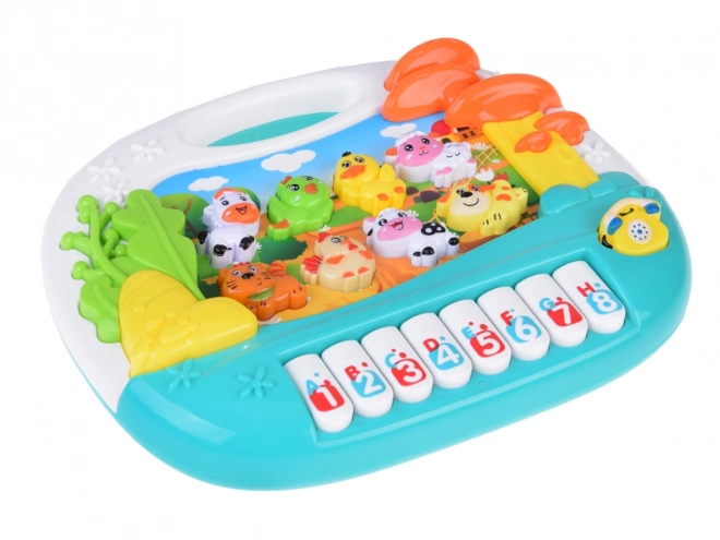 Orgues à clavier interactif éducatifs avec animaux de la ferme ZA5331