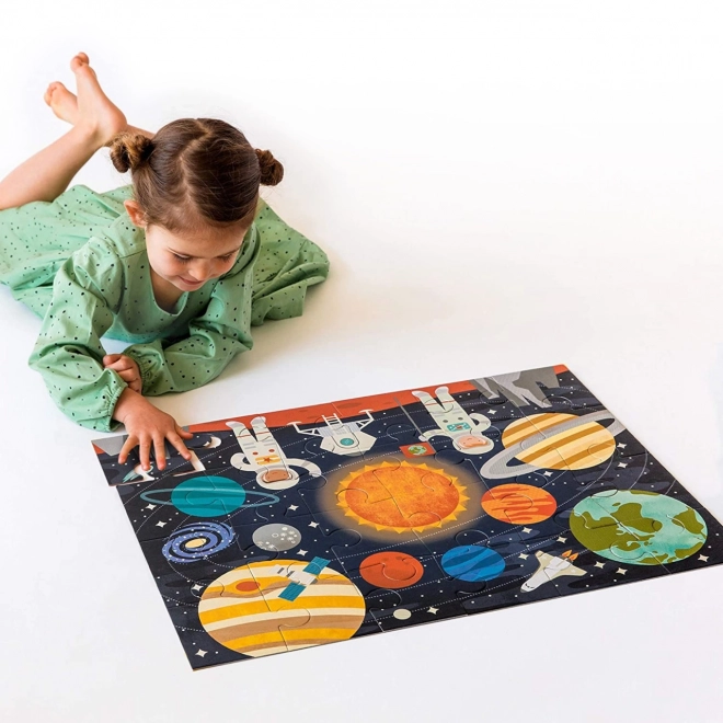 Petit Collage Puzzle Sol Espace