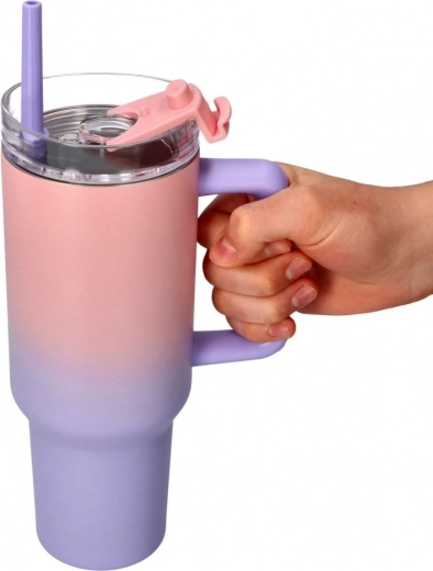 Couvercle pratique avec paille et sécurité