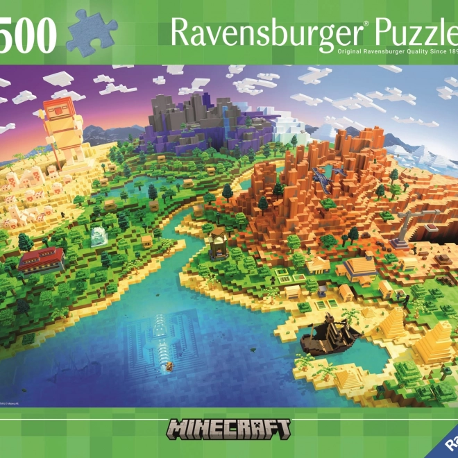 Puzzle Minecraft 500 pièces de Ravensburger