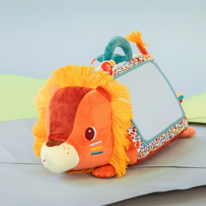 Jouet textile avec activités et miroir Lion Jack