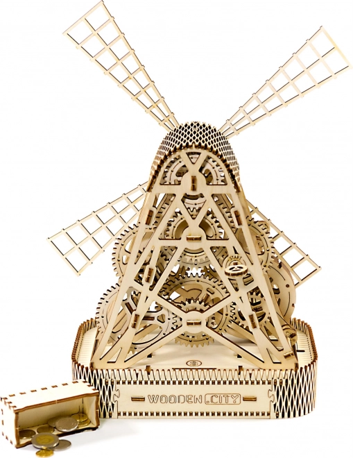WOODEN CITY Puzzle 3D Moulin 222 pièces
