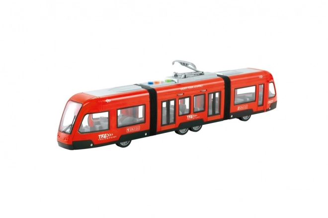 Tramway rouge à inertie 1:16