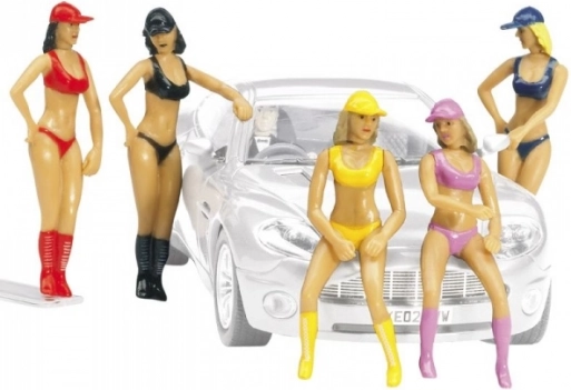 Figurines d’hôtesses 1:32 (5 pcs)