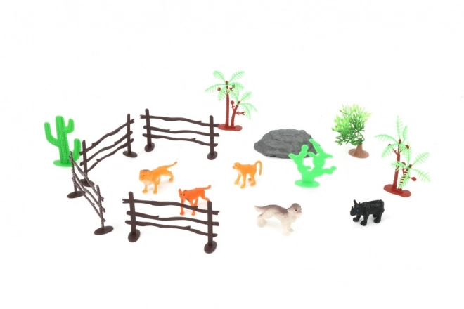 Ensemble d'animaux sauvages