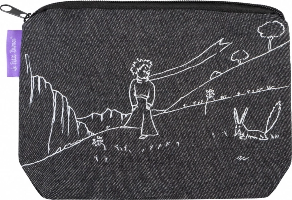 Trousse en denim Le Petit Prince – noire