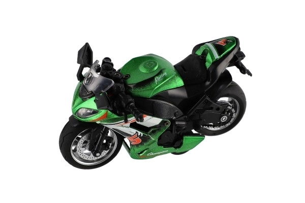 Moto de course à rétrofriction avec lumière et son