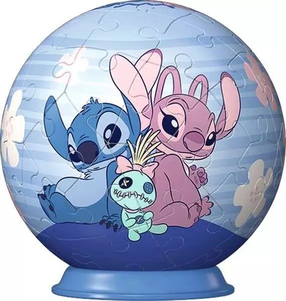 Puzzle 3D boule avec Stitch de Disney