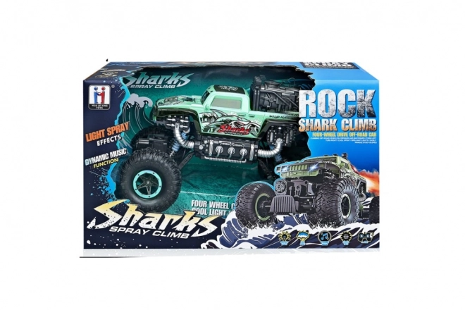 Voiture RC Rock Shark verte