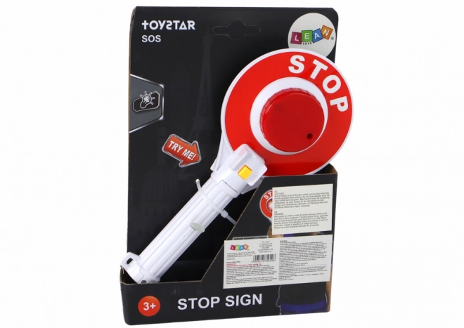 Lollipop de police pour enfants Lumières STOP recto-verso
