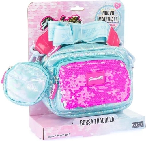 Sac à main fille GIRABRILLA bleu Puff à paillettes